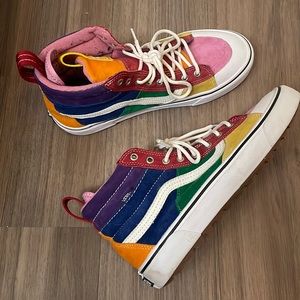 Rainbow MTE Vans size 10 mens